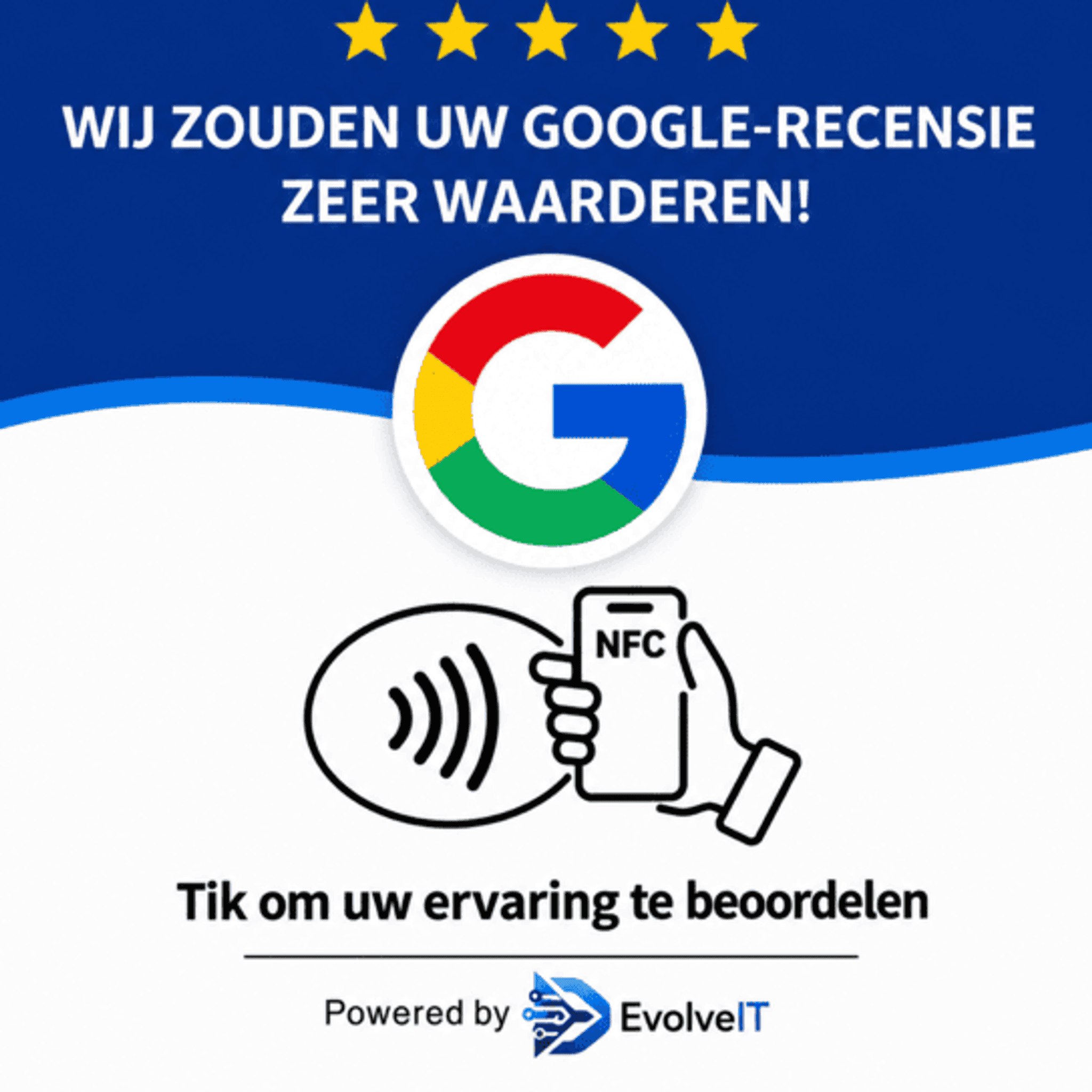 NFC Review Card — NFC-kaart voor Google-reviews
